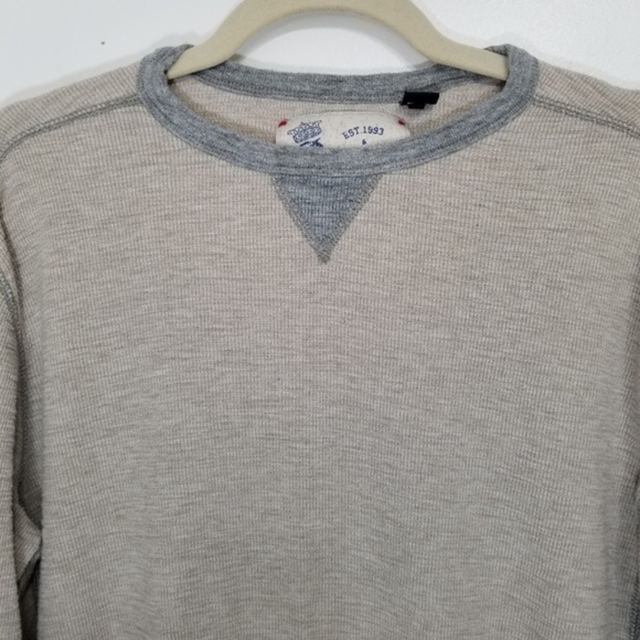 Tommy Bahama Gray Cotton Long Sleeve Thermal Shirt - Picture 3 of 4
